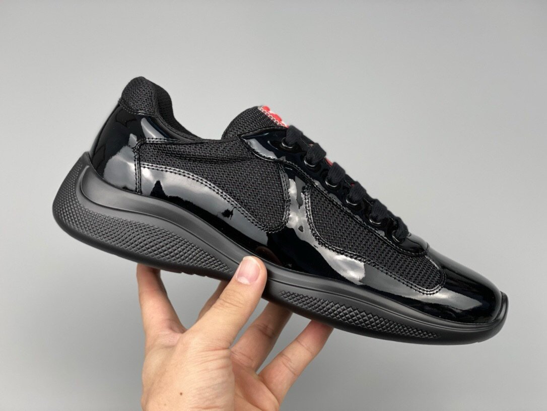 Prada Americas Cup Black Trainers - Afbeelding 6