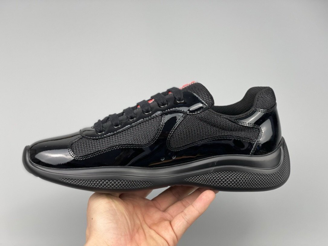 Prada Americas Cup Black Trainers - Afbeelding 8