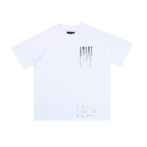 Amiri Paint Drip Core Logo T-Shirt White