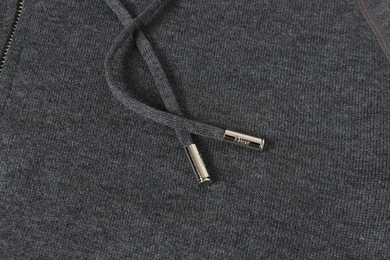 Dior Cashmere Hooded Jacket Grey - Afbeelding 5