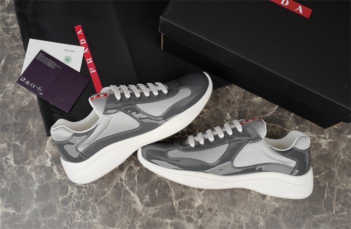 Prada Americas Cup Anthracite Grey Trainers - Afbeelding 3