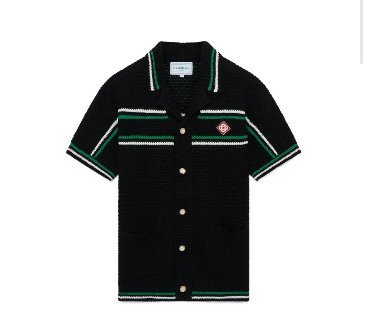 Casablanca Crochet Black Green 2-Piece Set - Afbeelding 2
