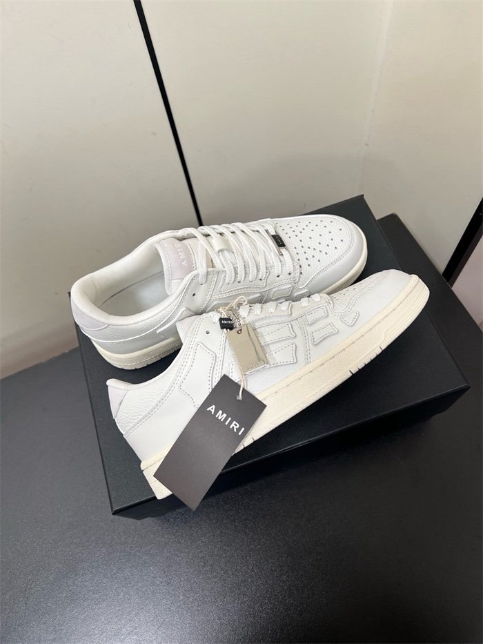 Amiri Varsity Skel Low Top White - Afbeelding 3
