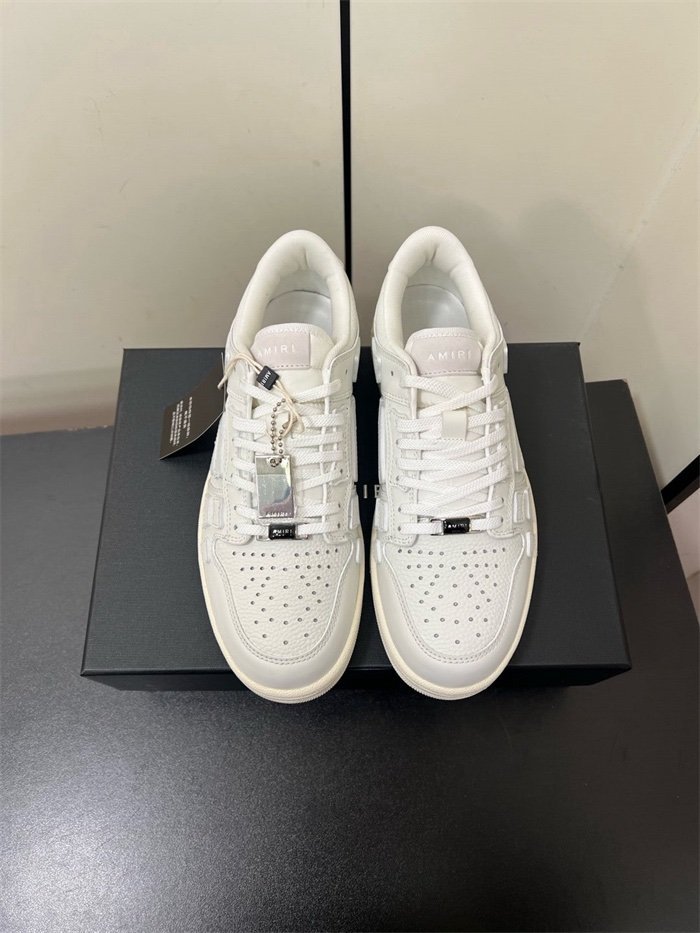 Amiri Varsity Skel Low Top White - Afbeelding 8