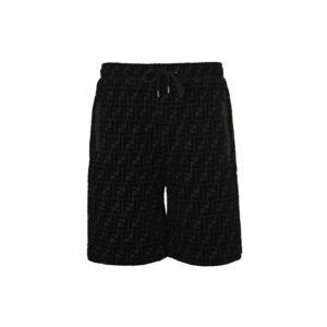 Fendi Bermudas Cotton Black Shorts
