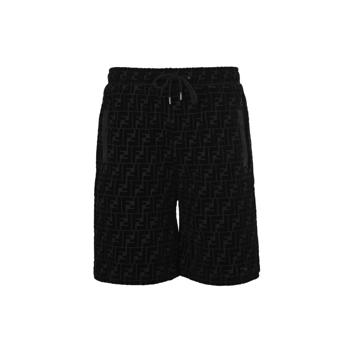 Fendi Bermudas Cotton Black Shorts