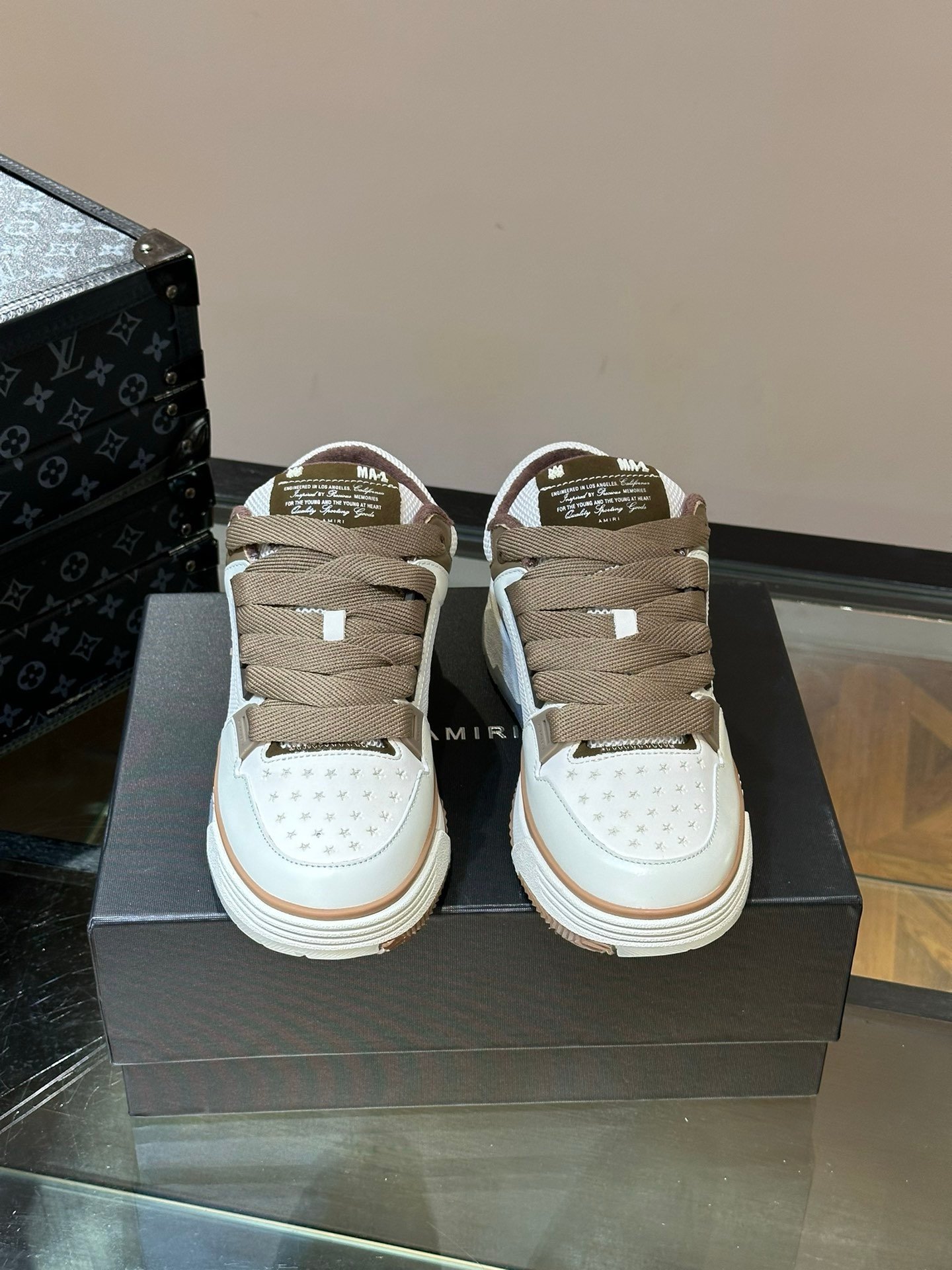 Amiri MA-1 Brown White l - Afbeelding 2