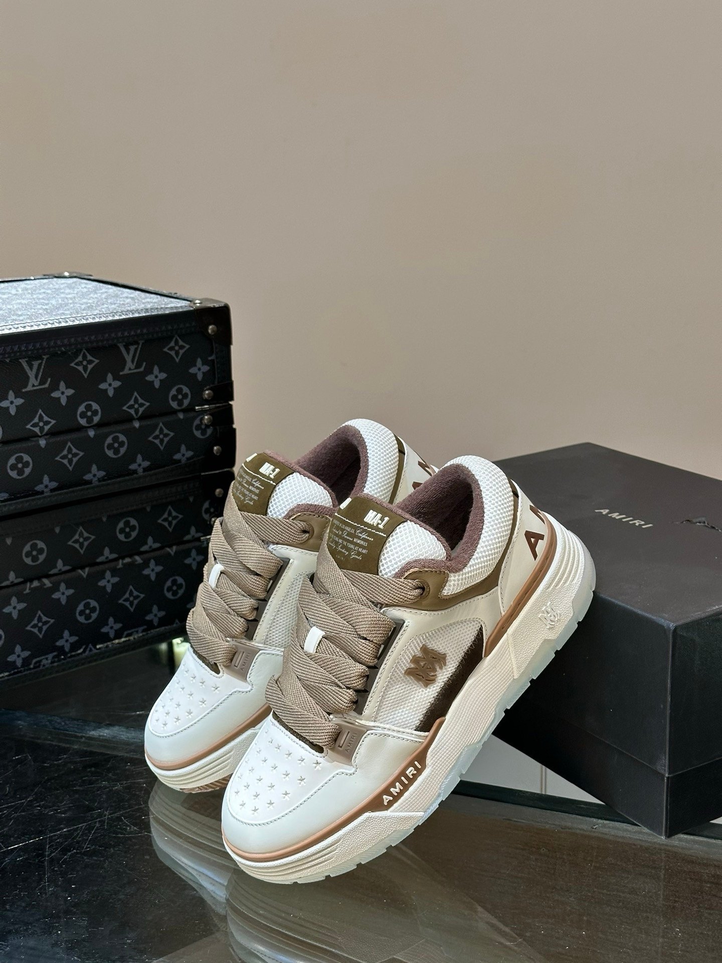 Amiri MA-1 Brown White l - Afbeelding 4