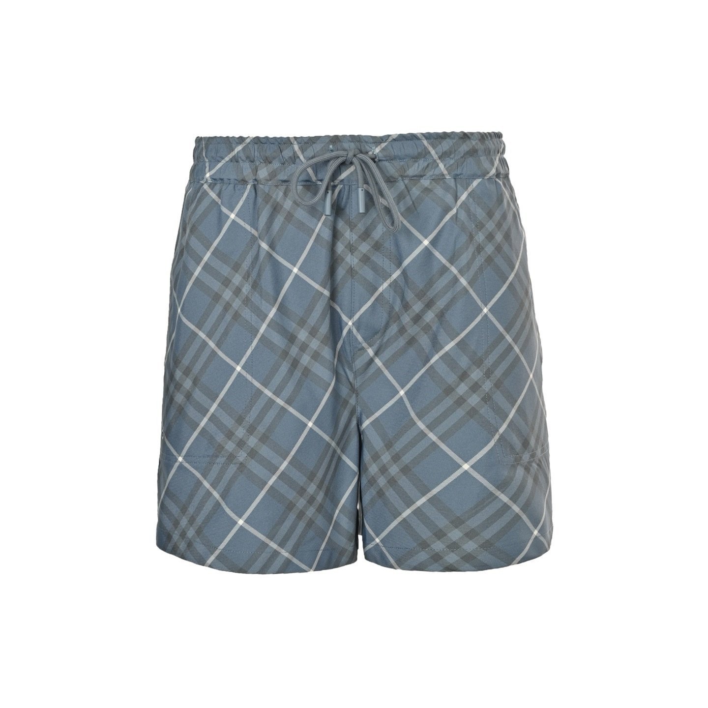 Burberry Multicolor Check Swim Shorts Blue