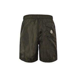 Moncler Logo Olive Swim Shorts
