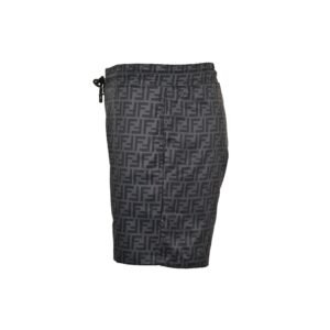 Alternative view of Fendi FF Monogram Swim Shorts Black