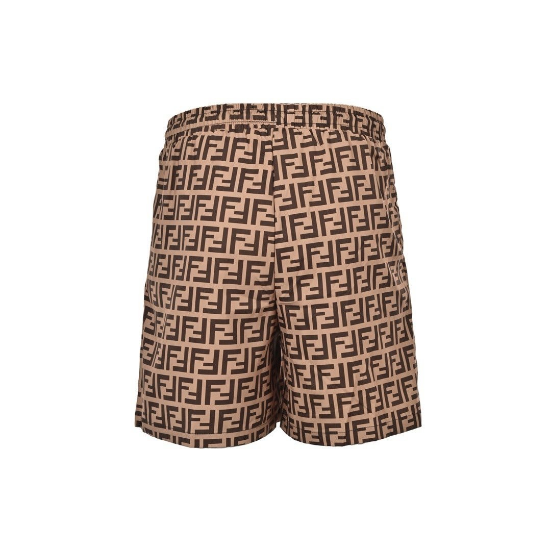 Fendi FF Motif Swim Shorts Beige - Afbeelding 2