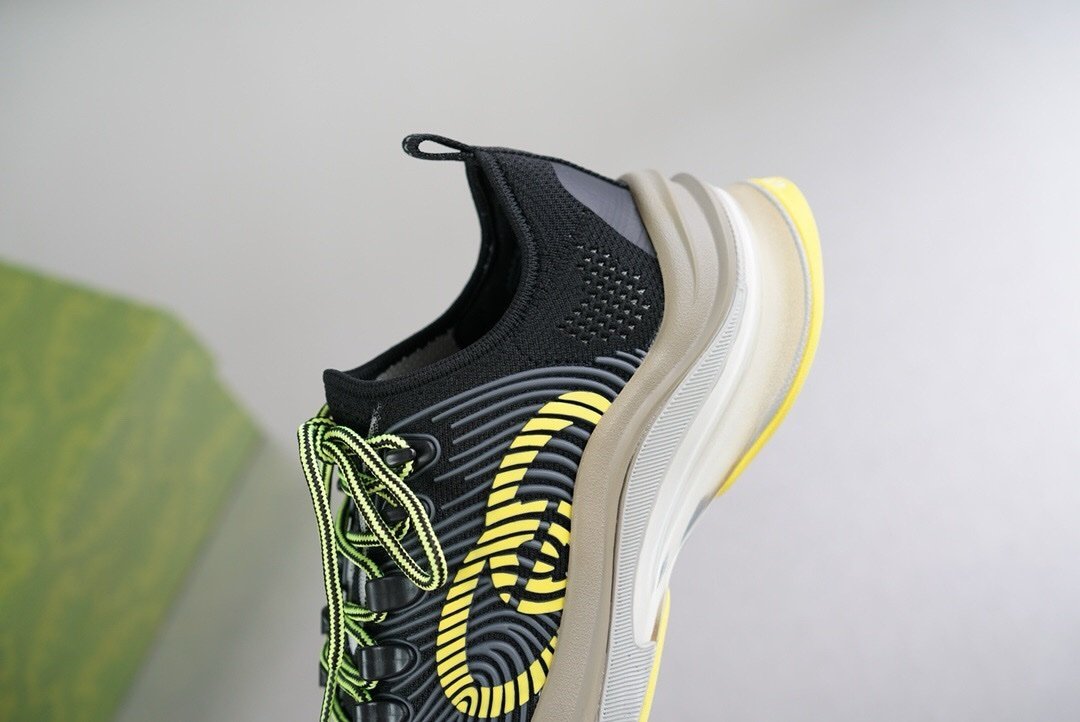 Gucci GG Run Sneaker Black Yellow - Afbeelding 5
