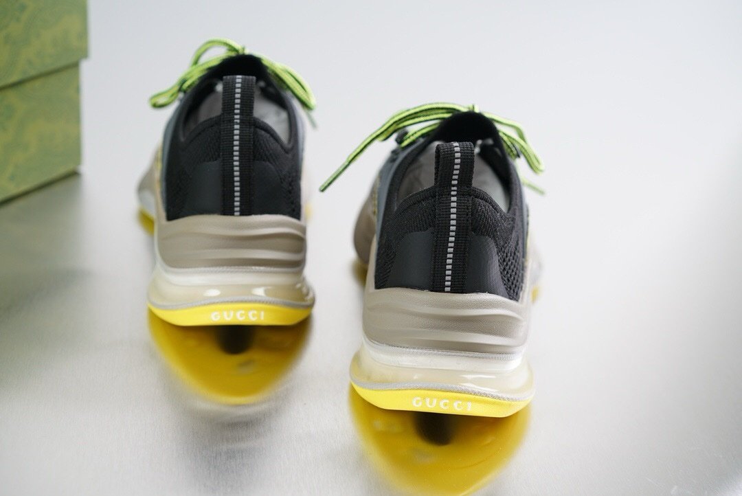 Gucci GG Run Sneaker Black Yellow - Afbeelding 7