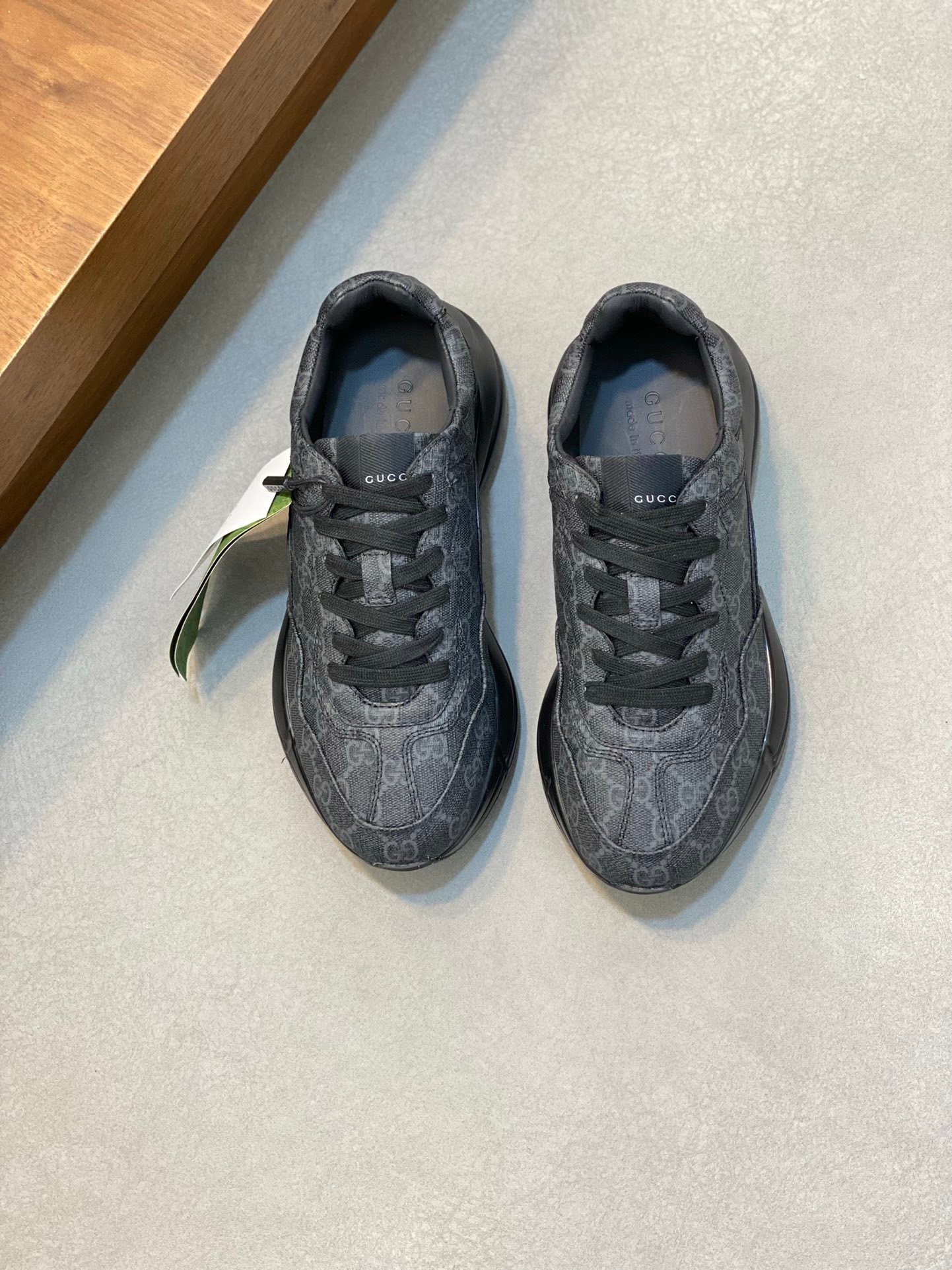 Gucci Rhyton Black GG Supreme Canvas - Afbeelding 4