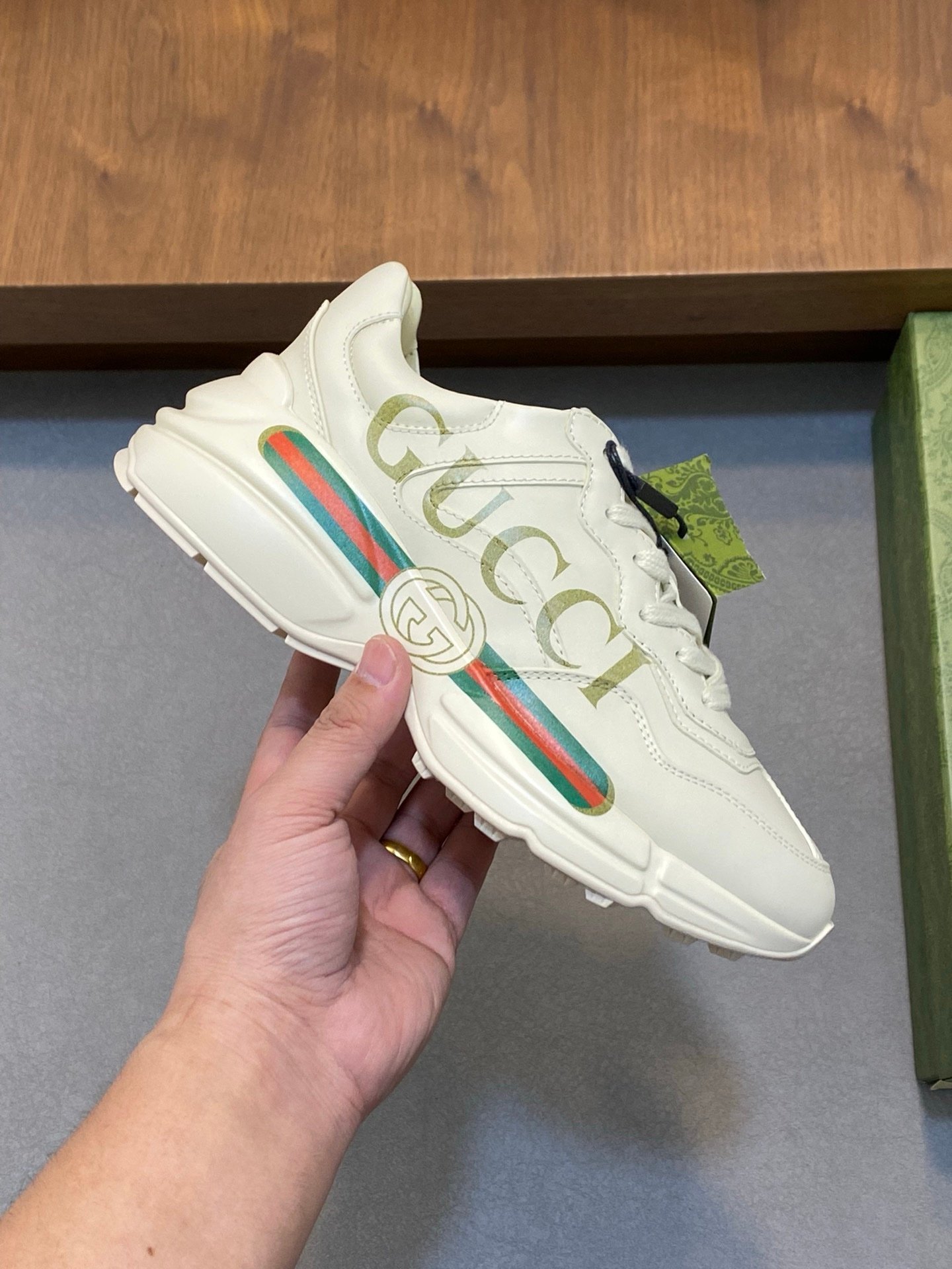 Gucci Rhyton Vintage Logo GG Ivory - Afbeelding 3