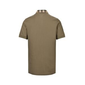 Alternative view of Burberry Check Polo Shirt In Olive Green
