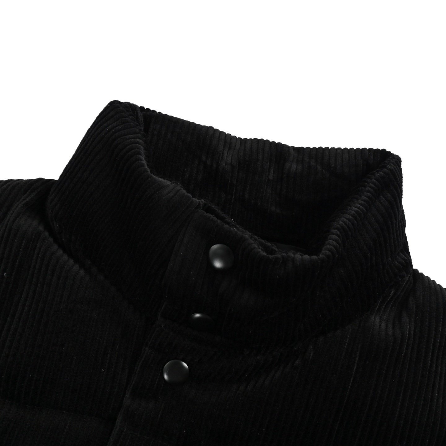 Prada Down-Filled Cotton Corduroy Bodywarmer In Black - Afbeelding 4