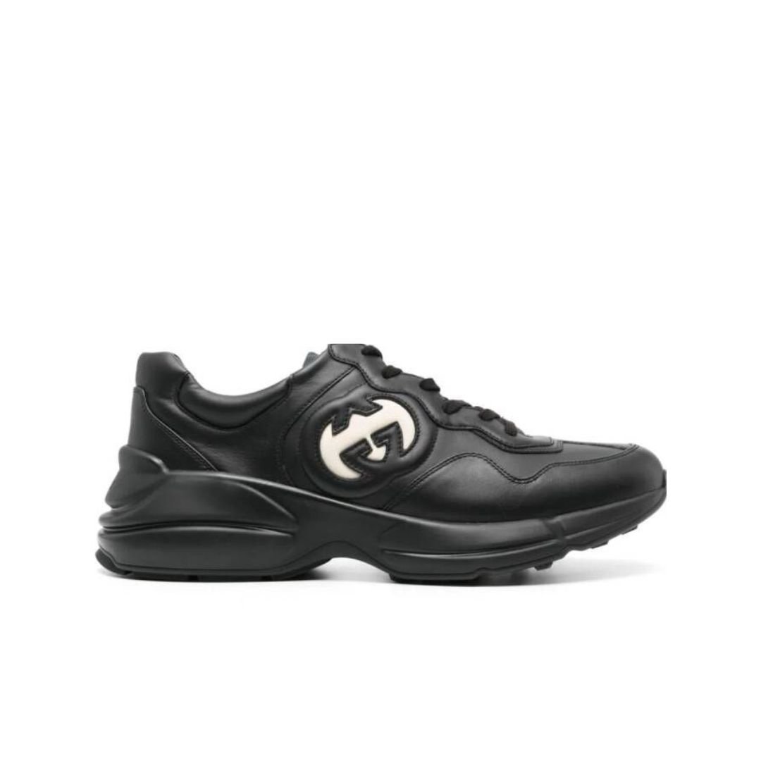 Gucci Rhyton Interlocking G Black/White