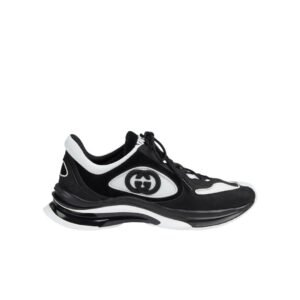 Gucci Run Sneaker Black Suede White
