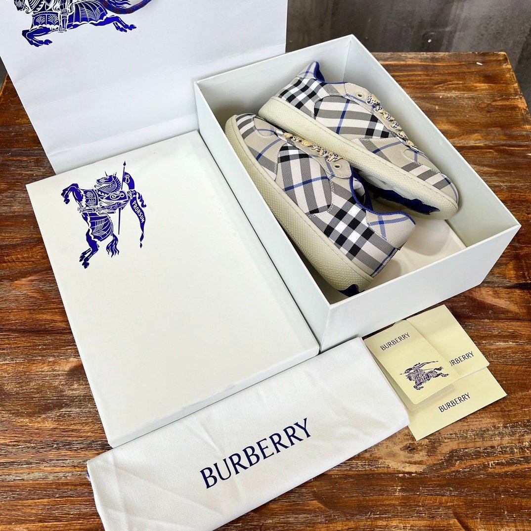 Burberry Check Terrace Sneakers White - Afbeelding 3