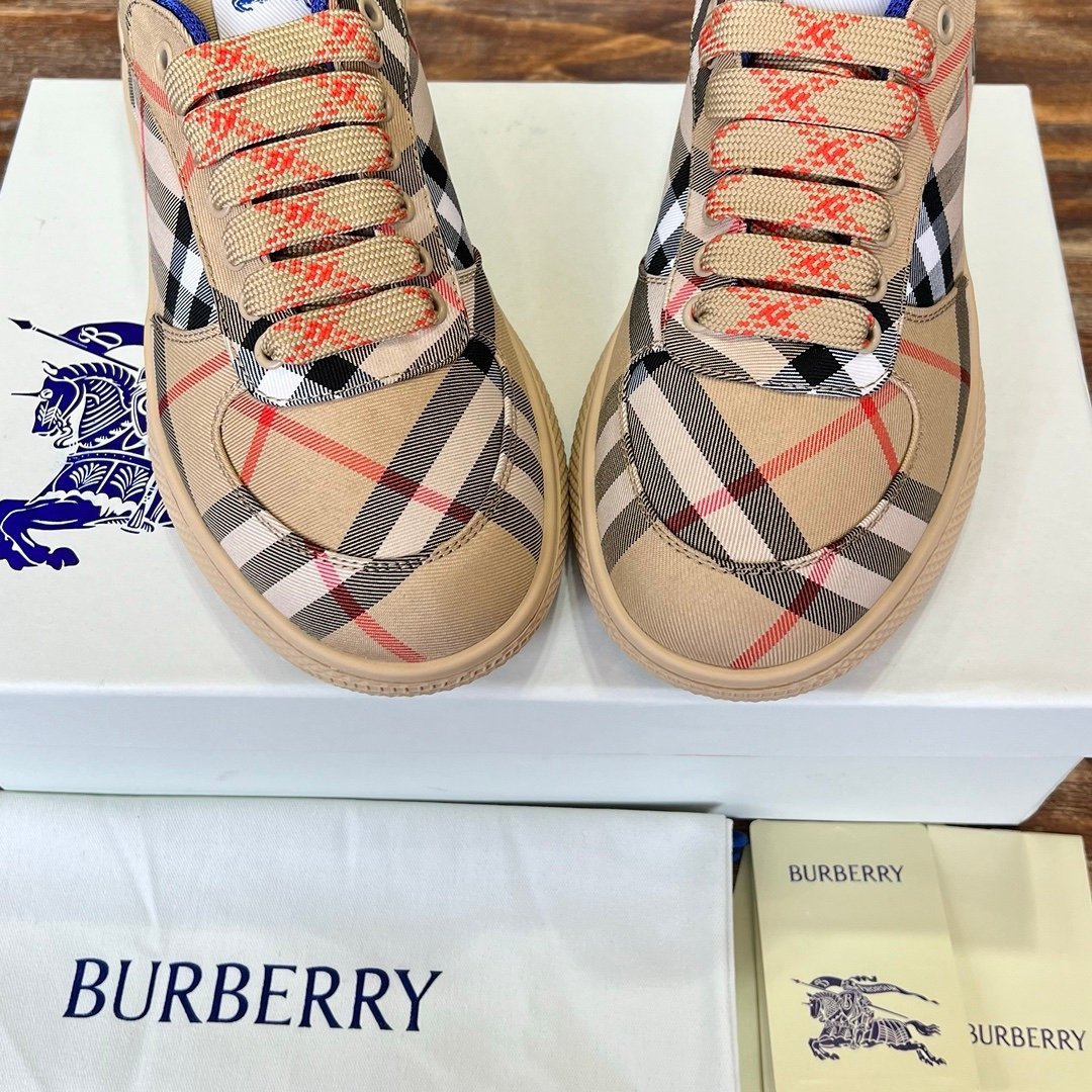 Burberry Check Terrace Sneakers Beige - Afbeelding 7