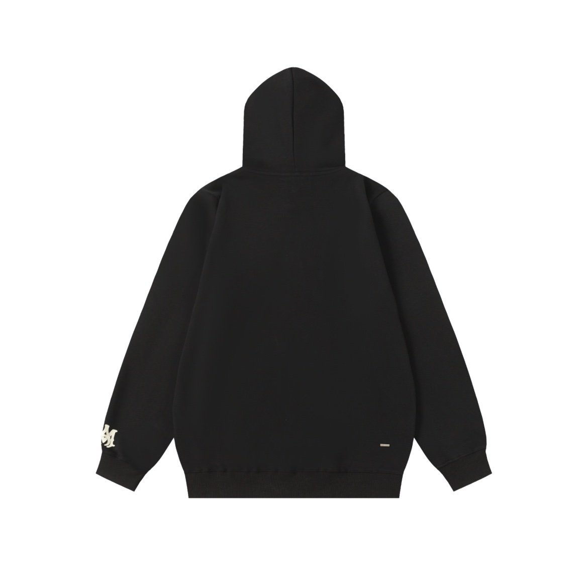 Amiri Staggered Logo Hoodie In Black - Afbeelding 2