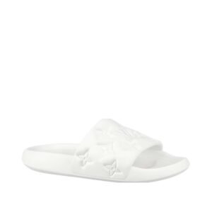 Louis Vuitton Waterfront Mule Bubble Monogram White Embossed  Slides