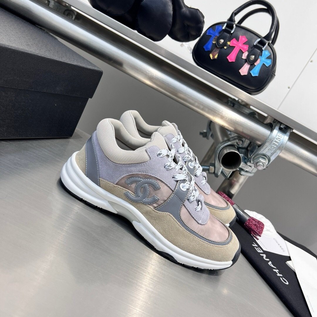 Chanel Low Top CC Trainer Grey - Afbeelding 2