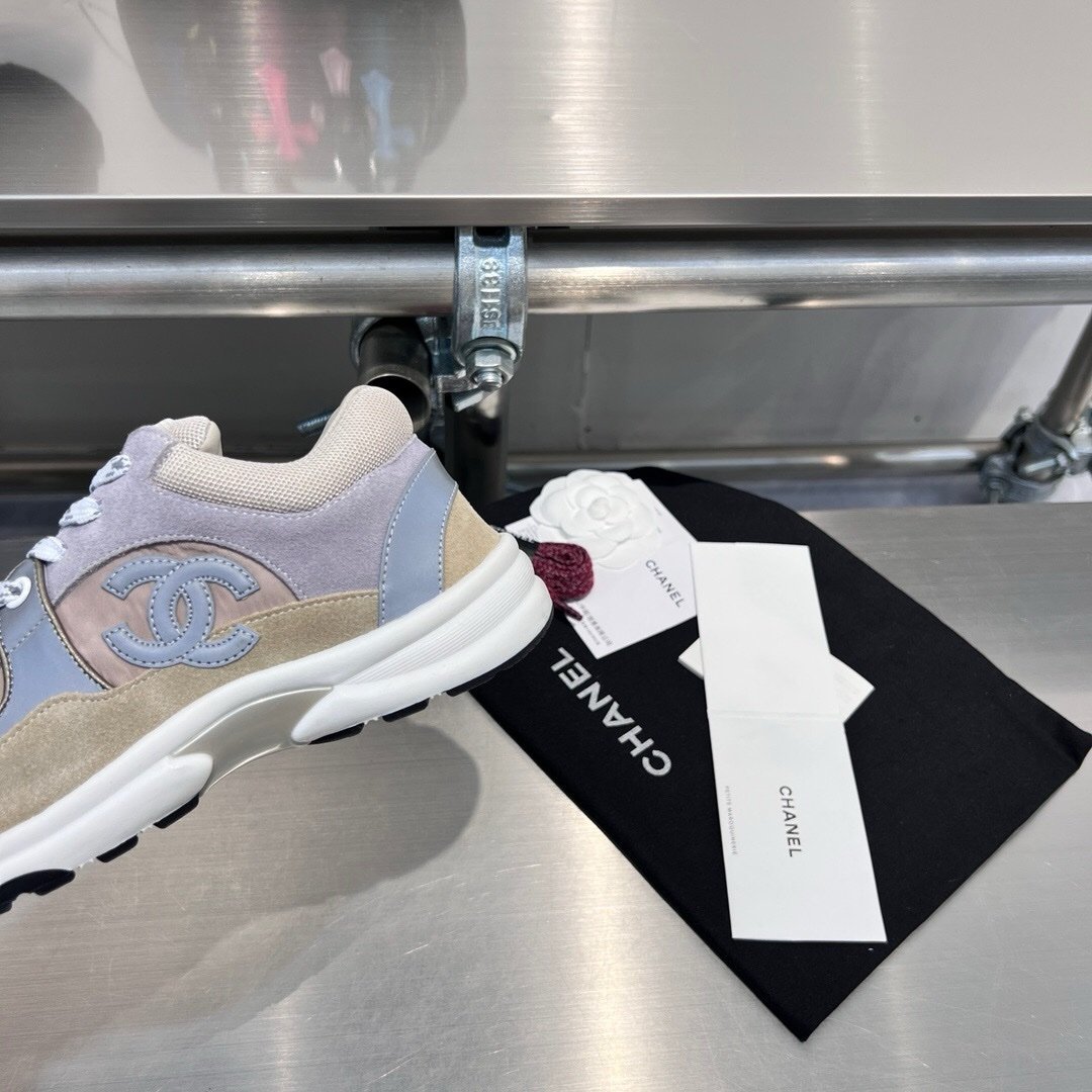 Chanel Low Top CC Trainer Grey - Afbeelding 4