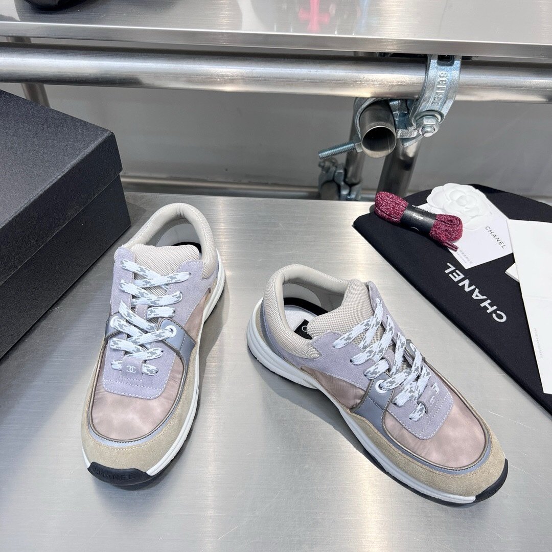 Chanel Low Top CC Trainer Grey - Afbeelding 7