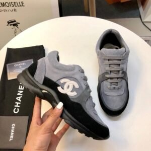 Alternative view of Chanel Low Top CC Trainer Black Grey