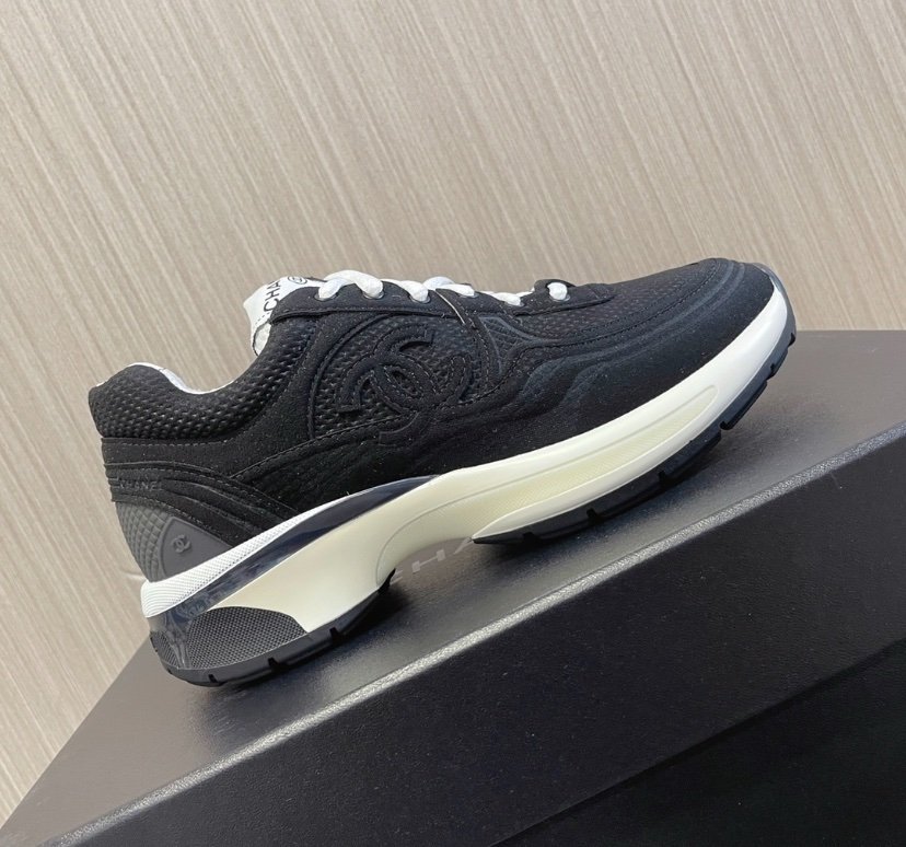 Chanel Low Top CC Trainer Black - Afbeelding 2