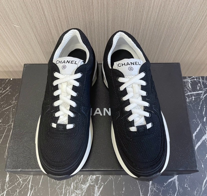 Chanel Low Top CC Trainer Black - Afbeelding 3