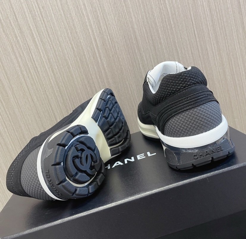 Chanel Low Top CC Trainer Black - Afbeelding 5