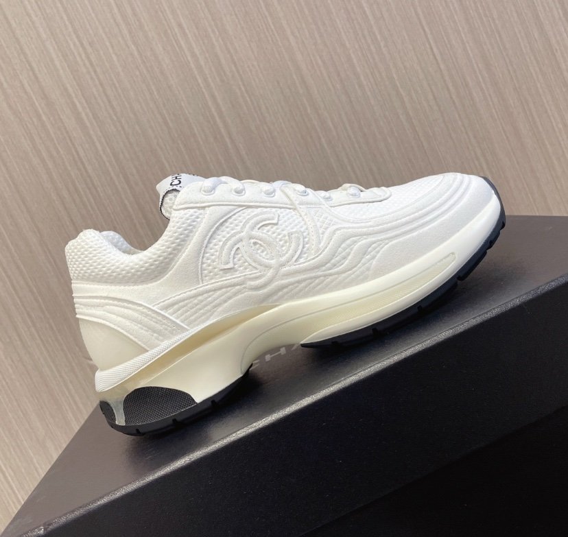 Chanel Low Top CC Trainer White - Afbeelding 3