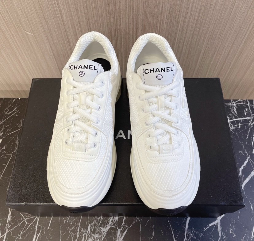Chanel Low Top CC Trainer White - Afbeelding 4