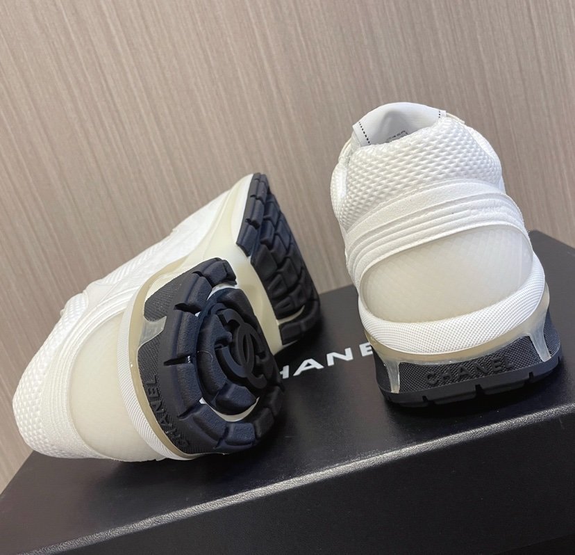 Chanel Low Top CC Trainer White - Afbeelding 5