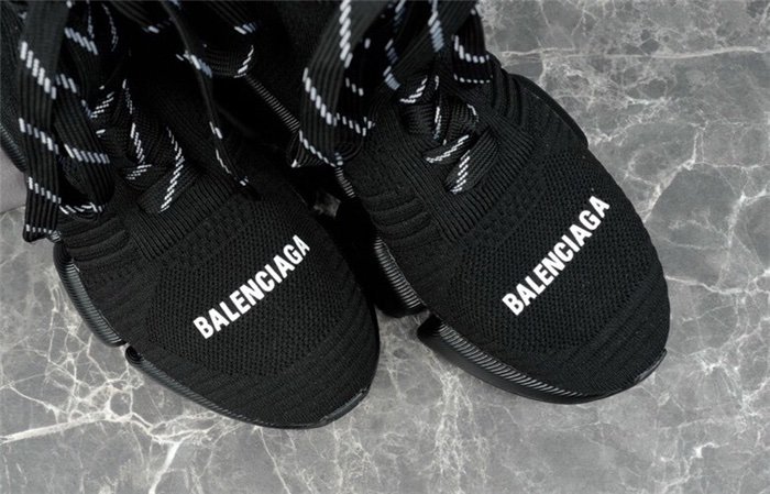 Balenciaga Speed 2.0 Lace Up Black - Afbeelding 3