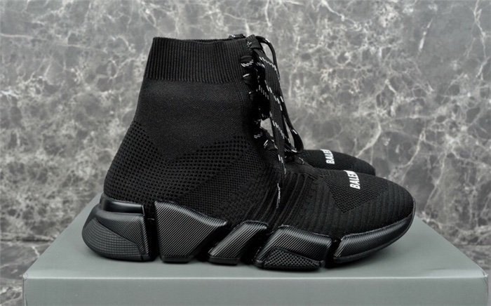 Balenciaga Speed 2.0 Lace Up Black - Afbeelding 5