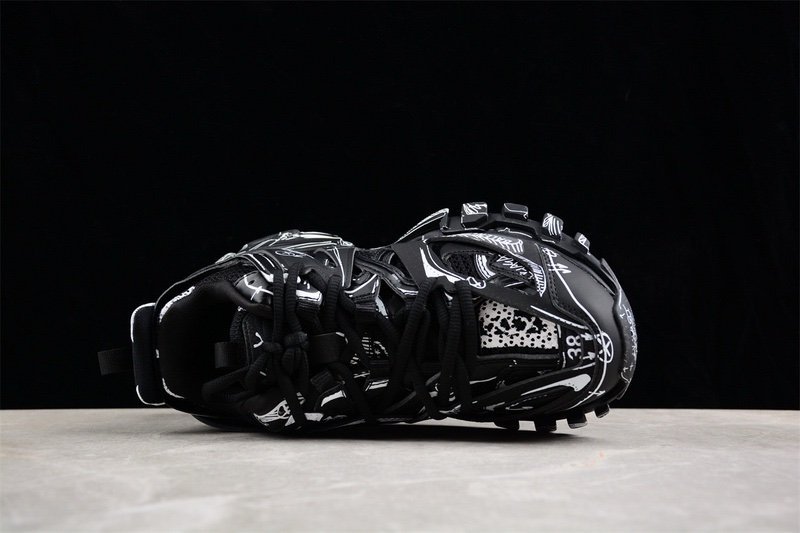 Balenciaga Track Trainer Black White - Afbeelding 6