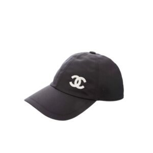 Chanel CC Logo Baseball Cap Black