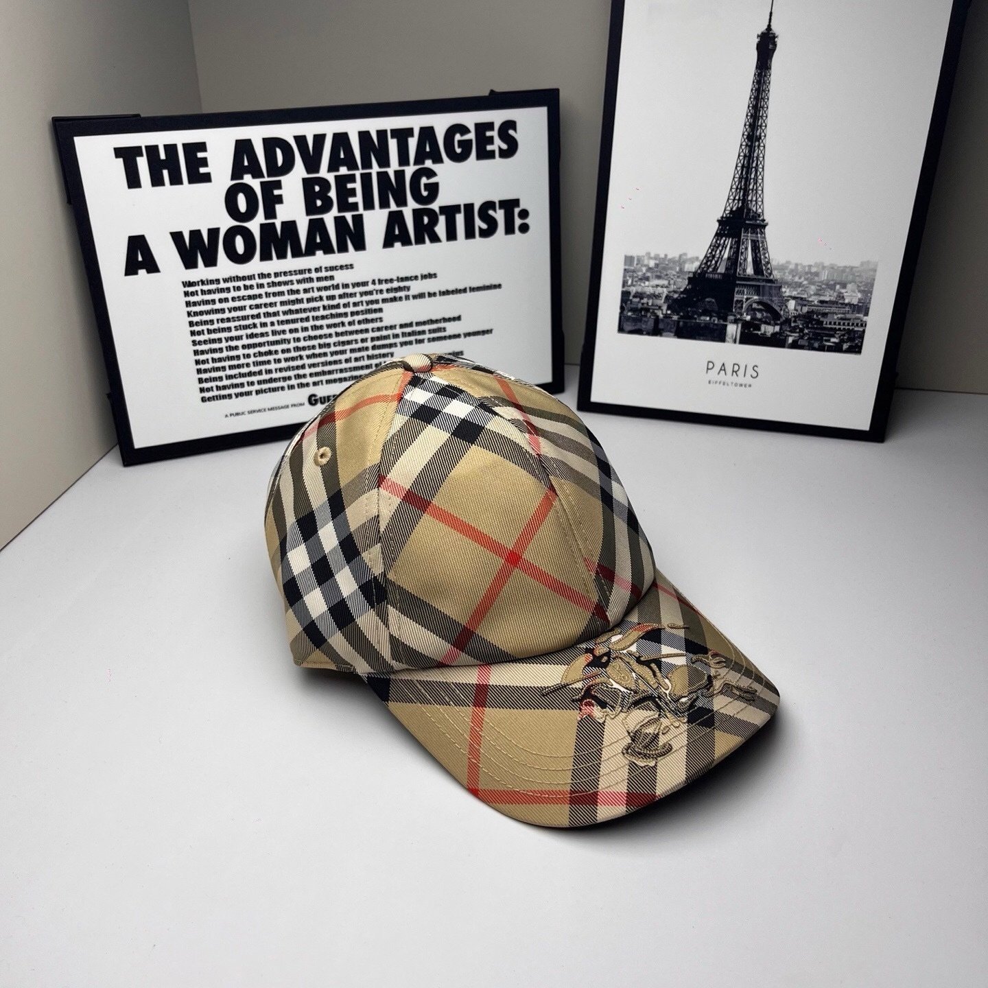 Burberry EKD Check Baseball Cap Beige - Afbeelding 4