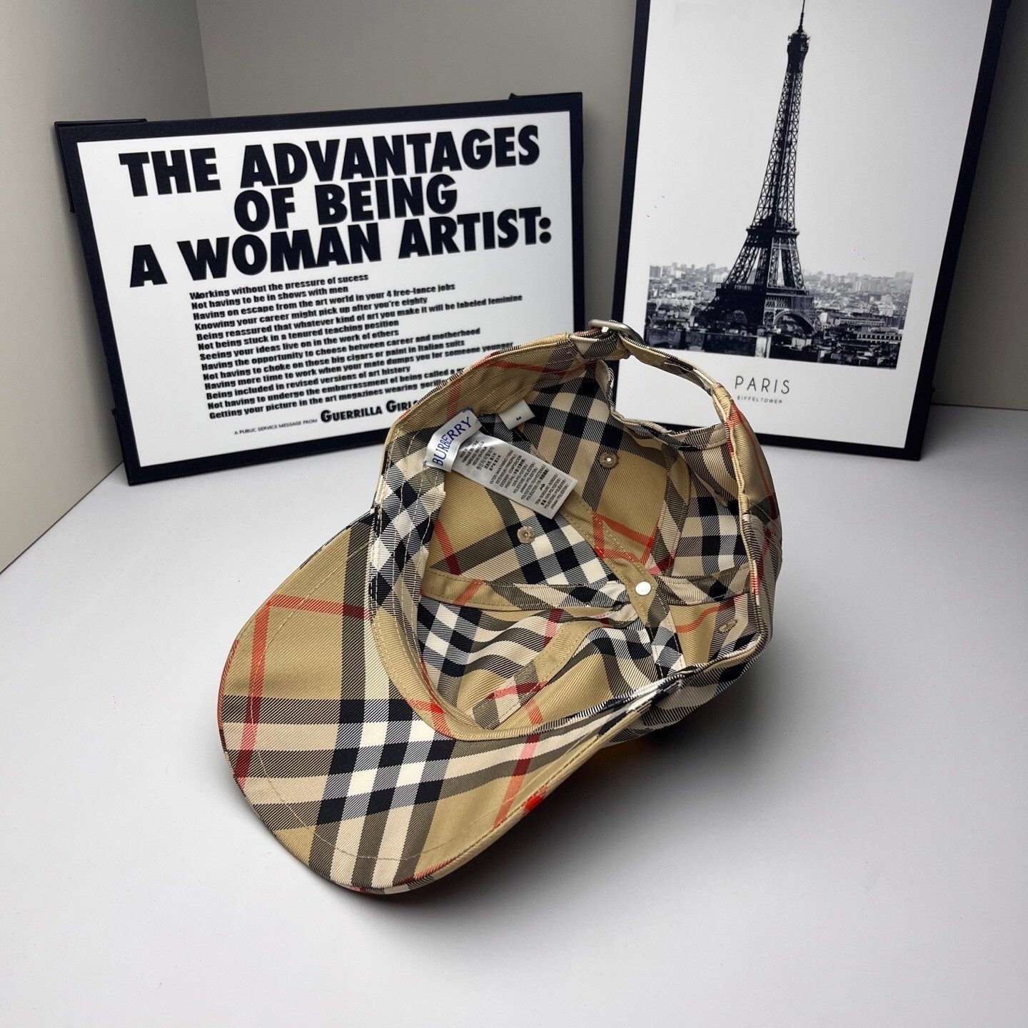 Burberry EKD Check Baseball Cap Beige - Afbeelding 9