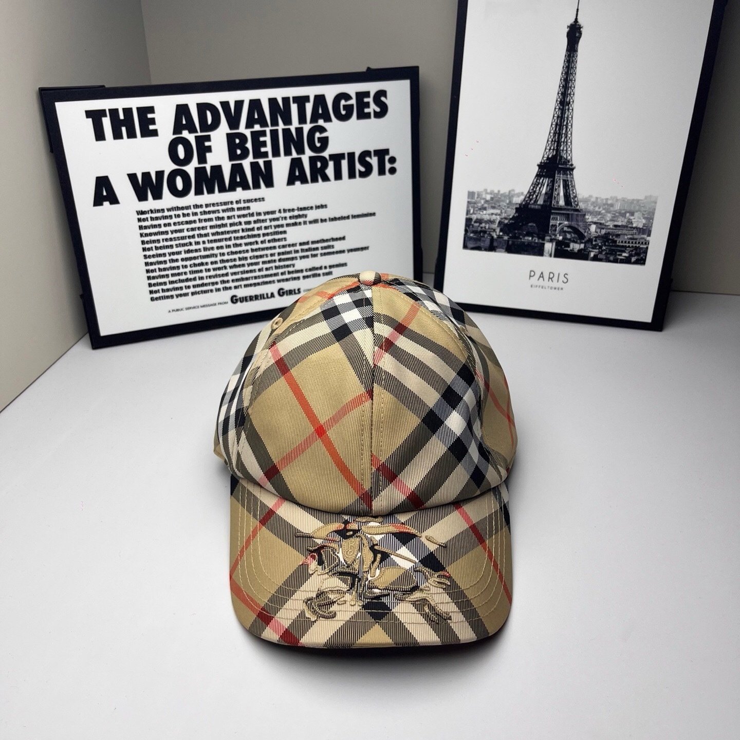 Burberry EKD Check Baseball Cap Beige - Afbeelding 2