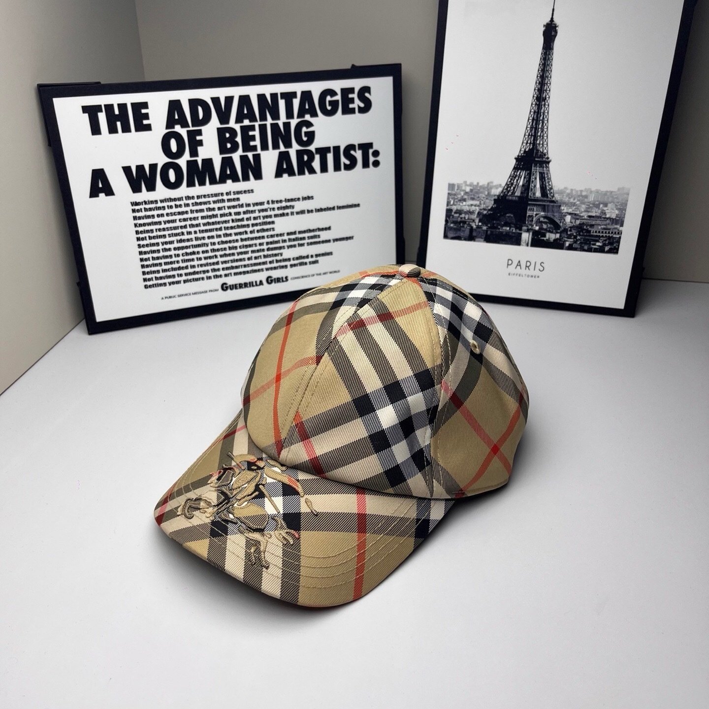 Burberry EKD Check Baseball Cap Beige - Afbeelding 3