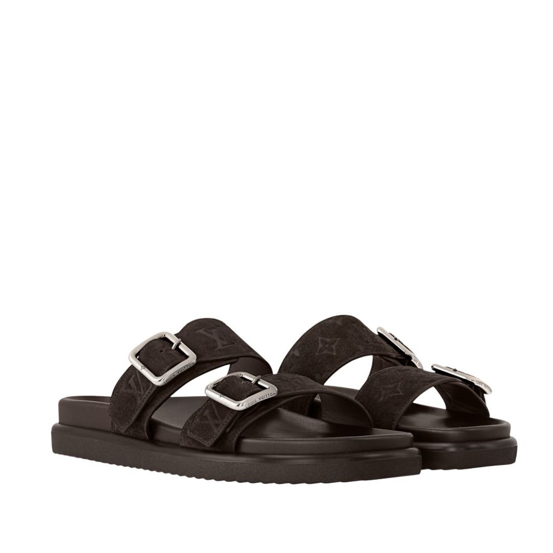Louis Vuitton Portofino Mule In Dark Brown