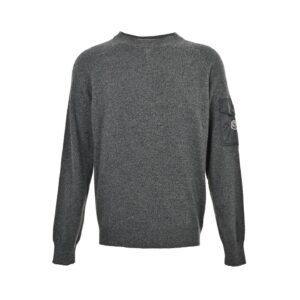 Moncler Grey Cashmere Wool Pullover