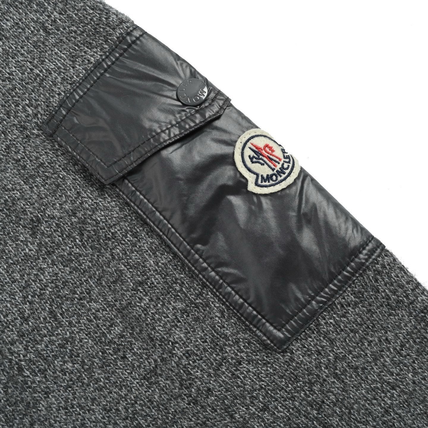 Moncler Grey Cashmere Wool Pullover - Afbeelding 4
