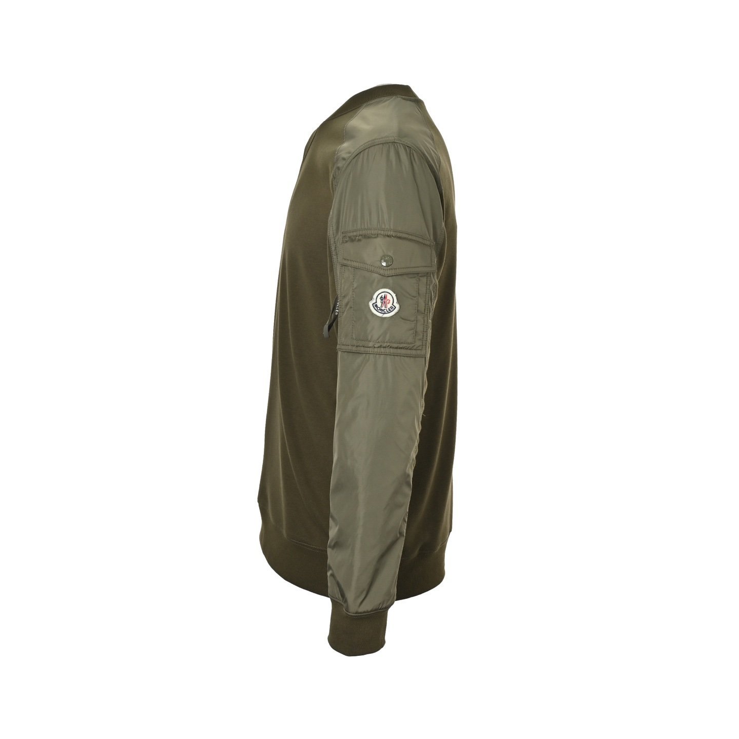Moncler Olive Green Cotton Blend Sweatshirt - Afbeelding 2